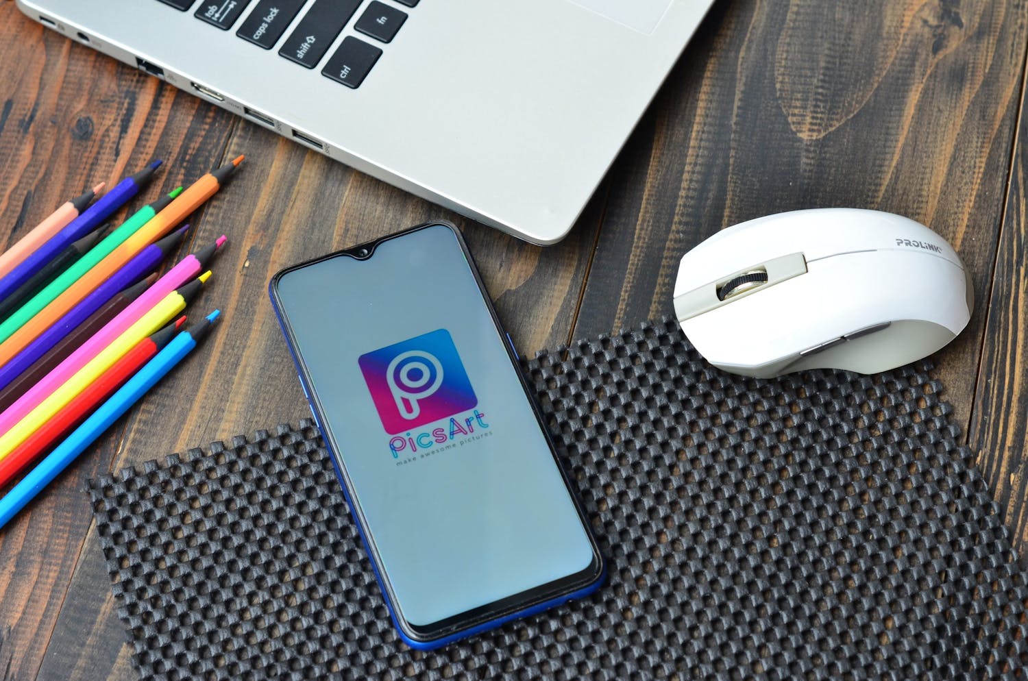 PicsArt-app på smarttelefon